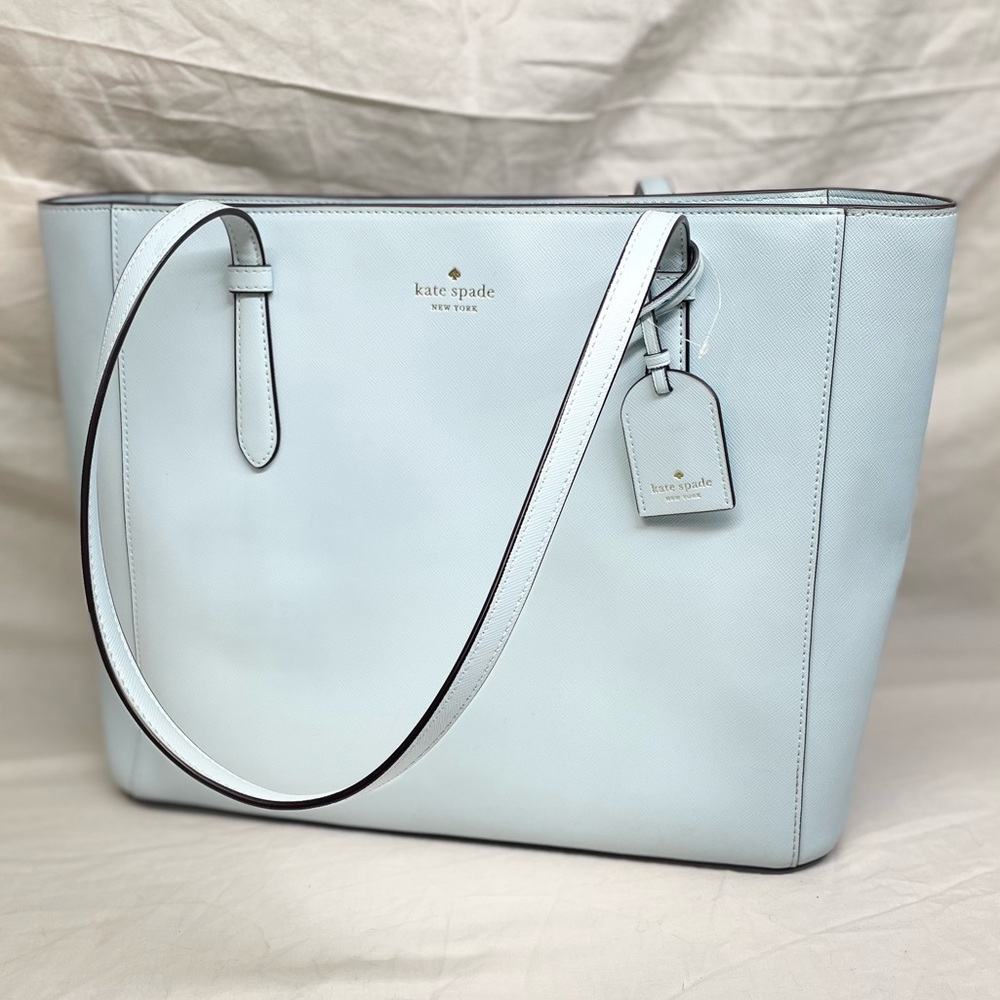 Kate spade light blue large tote - Picture 2 of 9